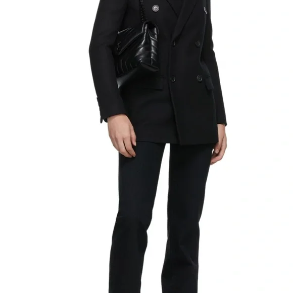 💯Auth Saint Laurent NWT Style: D01 W/SK-LW Black Denim Jeans